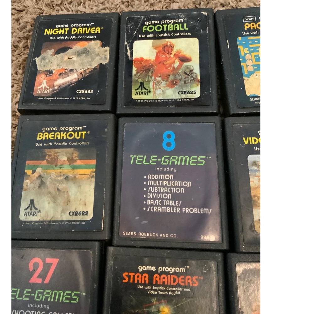 Lot of 12 Atari Game‎ Program Video Games - Picture 4 of 5